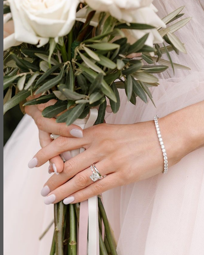 랩그로운다이아몬드를 반지와 팔찌. 노비타다이아몬드 제공