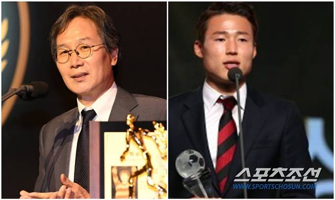 수원FC 최순호 단장과 수원FC행을 결심한 손준호. 사진=프로축구연맹