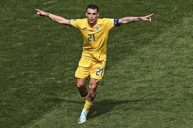 선제골을 넣은 루마니아의 니콜라에 스탄치우. 뮌헨 | AP연합뉴스