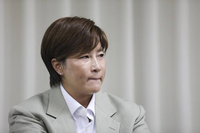 6월18일 오후 서울 강남구 스페이스쉐어 삼성코엑스센터에서 박세리 전 골프선수(박세리희망재단 이사장)이 부친의 사문서위조 혐의와 관련해 기자회견을 열고 입장을 밝히고 있다. ⓒ 시사저널 박정훈