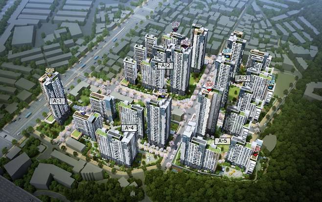 서울 금천구 시흥3동 955 모아타운 조감도 / 서울시 제공