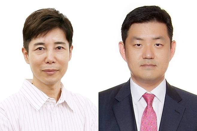 김진섭 엔씨큐에이 대표 내정자(왼쪽)와 이재진 엔씨아이디에스 대표 내정자. 엔씨소프트 제공