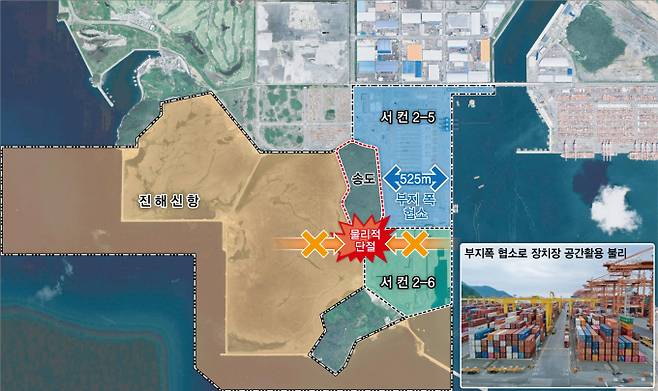 부산항 신항 송도개발사업 위치도/사진=부산항건설사무소