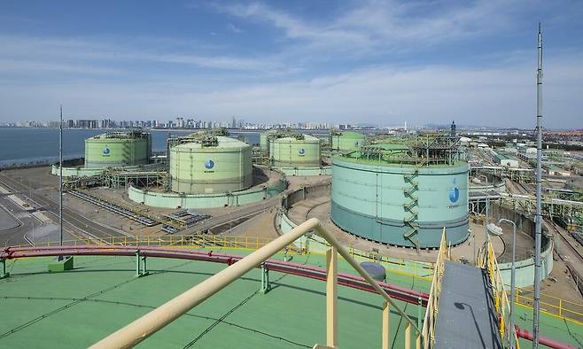 인천LNG생산기지. 한국가스공사 제공