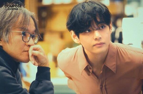 뷔가 등장한 컴포즈커피의 광고 영상 ⓒ컴포즈커피 제공