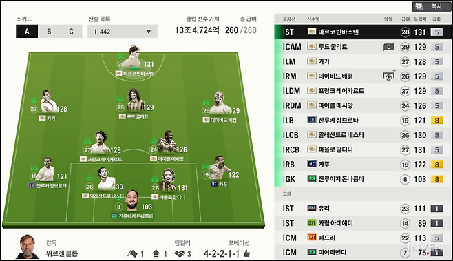 ▲ (구단주명 : 따라해볼래)