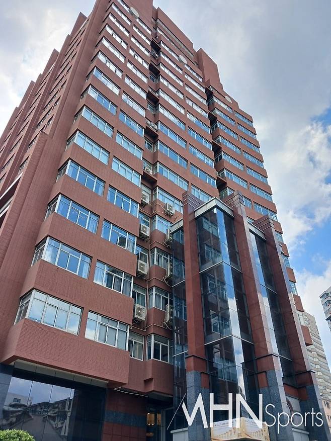 응씨배 16강전이 열린 응씨빌딩.(상하이에서 엄민용 선임기자)