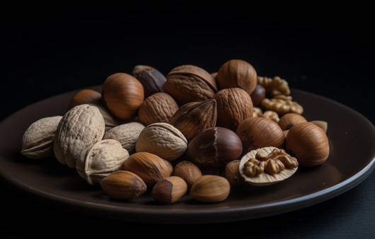 저혈압 예방에 도움 되는 견과류|출처: 미드저니