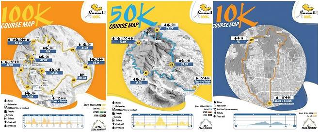 2024 서울 국제울트라트레일러닝 대회 코스도