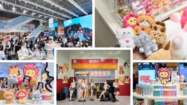 (여자)아이들 클락션 팝업스토어를 즐기는 팬들과 ‘(g)i-dle minini’ 제품컷