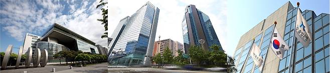 왼쪽부터 산업은행, 기업은행, 수출입은행 전경. /각 사 제공