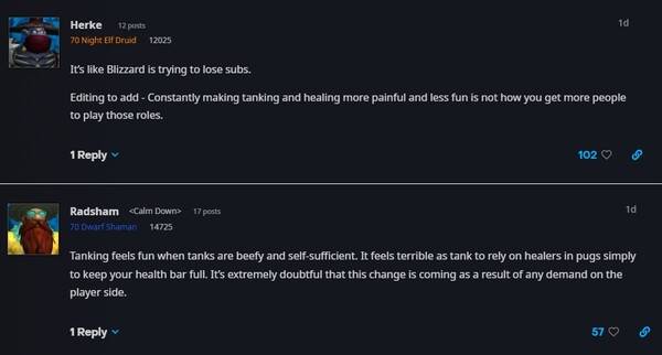 - 많은 유저들이 탱커 너프에 대해 불만을 제기했다