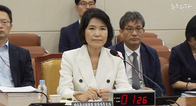 24일 국회 과방위에서 이진숙 방송통신위원장 후보자 인사청문회가 열렸다.