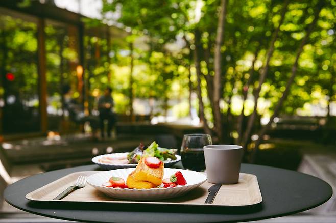 타마리바 야외 공간에서 즐기는 조식
