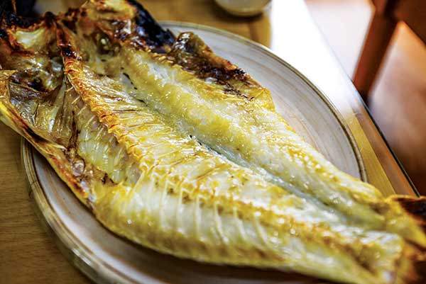 삼보식당의 옥돔구이.