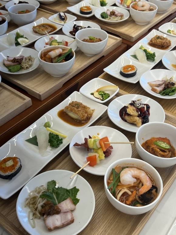 맛보자고 시식 품평회에 제공된 음식. 김제시 제공