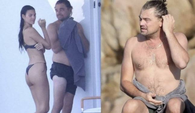 데이트를 즐기던 중 해파리에 쏘인 레오나르도 디카프리오. / 사진= 피플 캡처