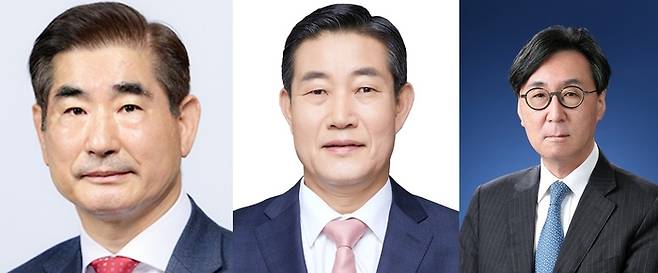 김용현 국방부 장관 내정자, 신원식 신임 대통령실 국가안보실장, 장호진 신임 대통령 외교안보특별보좌관(왼쪽부터). 대통령실 제공