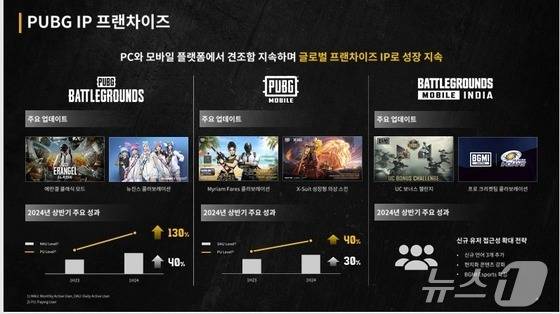 크래프톤 펍지 IP(지식재산권) 프랜차이즈(IR 자료 갈무리)