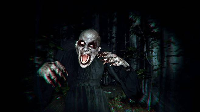 게임 ‘쉿!’의 한 장면. 어둠 속에서 무엇이 튀어나오든 의연해야 한다. 침묵만이 당신을 구원할 것이다. /616게임즈