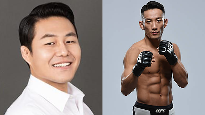 곽관용(왼쪽) 정무수석, UFC 곽관호. 사진=서울특별시/TKO