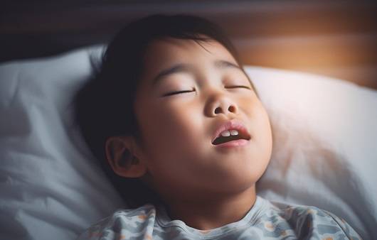 혀를 올바른 위치에 두지 않으면 혀의 근력이 떨어져 입으로 숨쉬게 된다ㅣ출처: 미드저니