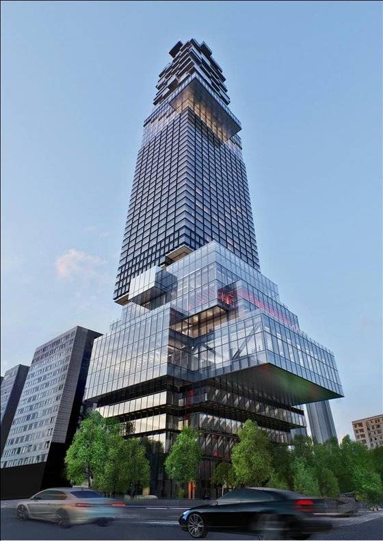 47층 건물로 거듭나게 될 '더리버사이드 호텔' 조감도. 내년 공사를 시작해 이르면 2028년 완공할 예정이다. 사진 서울시