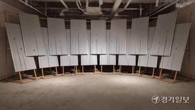 정만영 작가의 작품 ‘소리비’(2024)의 모습. 이나경기자