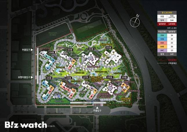 '청담 르엘' 단지 배치도 /자료=롯데건설