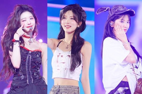 왼쪽부터 장원영 가을 안유진/스타쉽엔터테인먼트, 아뮤즈 (AMUSE) 제공