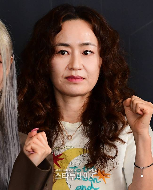 ‘여왕벌 게임’ 제작발표회에 참석한 강숙경 작가. 사진| 강영국 기자