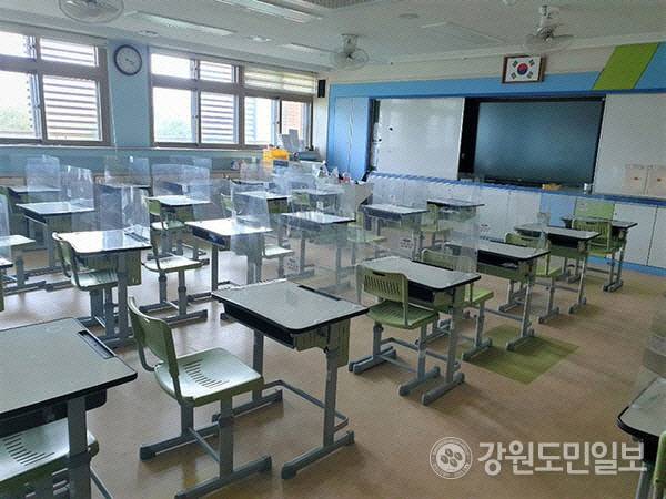 ▲ 강원도 한 초등학교 교실의 모습. 기사 내용과 관련 없는 사진. 강원도민일보 자료사진