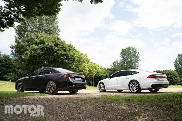 아우디 A7 55 TFSI e 콰트로, BMW 더 뉴 530e 사진 모터매거진 최재혁 기자