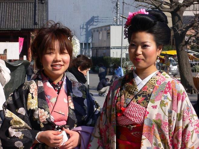 오늘날 일본인의 조상이 된 야요이 시대 이주민은 한반도에서 건너간 도래인으로 나타났다. 위키미디어 코먼스