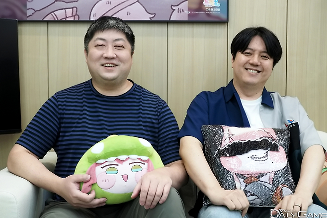 에피드게임즈의 한정현 대표와 심정선 부대표.