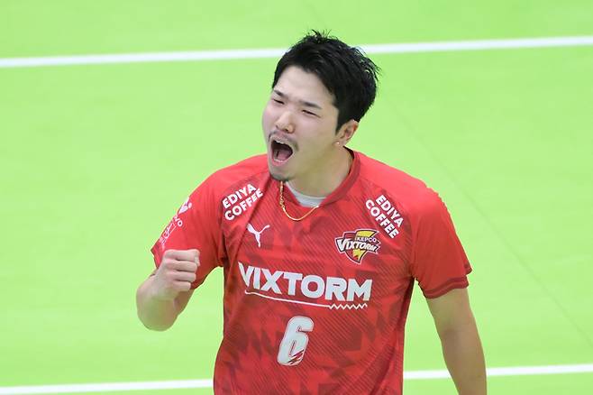 한국전력 세터 야마토. 사진 | 한국배구연맹