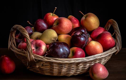 껍질까지 먹으면 더 좋은 과일|출처: 미드저니