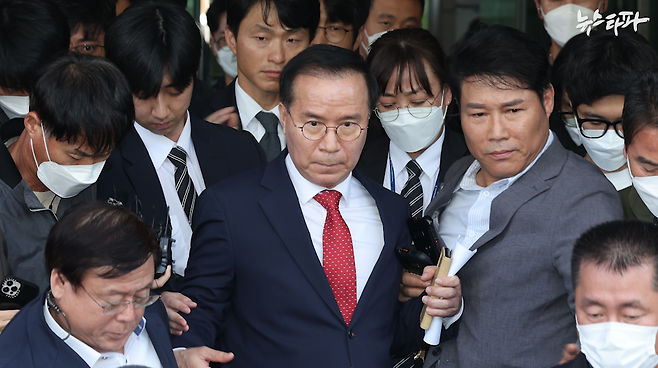 ▲ 1심 무죄 선고를 받고 서울서부지방법원을 떠나고 있는 김광호 전 서울경찰청장