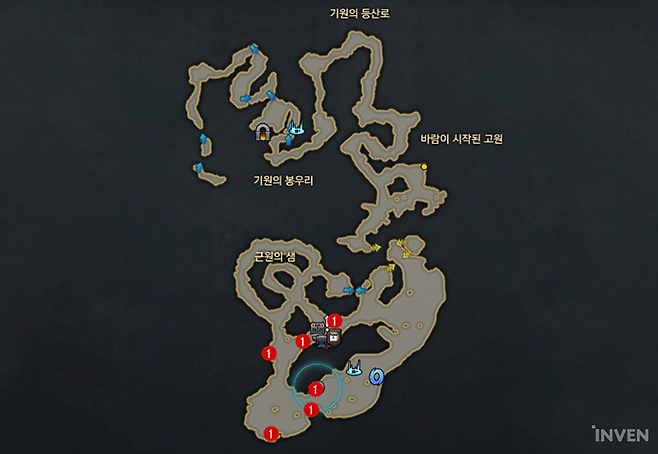 ▲ 버프를 주는 상호작용 포인트 위치