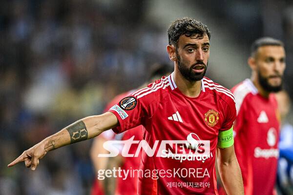 맨체스터 유나이티드의 캡틴 브루노 페르난데스 .사진┃게티이미지코리아