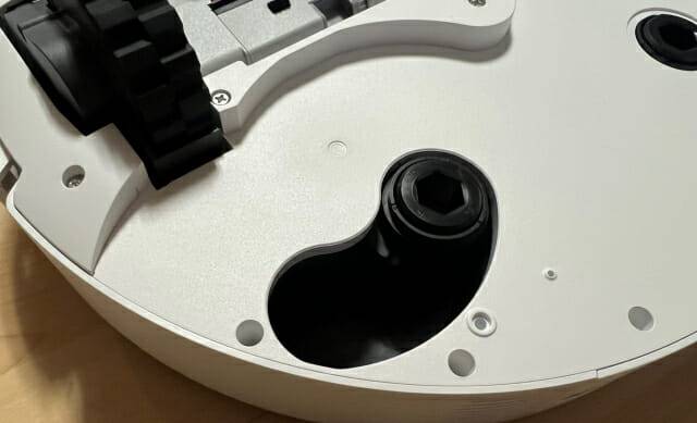 큐레보 커브 플렉시암 디자인 물걸레 장착부 (사진=지디넷코리아 신영빈 기자)