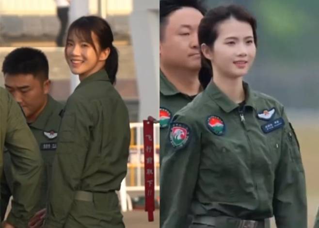 중국의 한 여성 군 조종사가 배우 송혜교 닮은꼴로 화제가 되고 있다./사진=SCMP