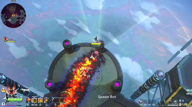 - 궁극기로 생성된 화염 지대에서는 빠르게 벗어나자