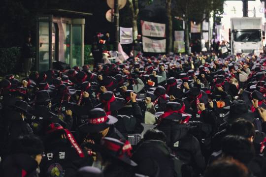 포스코노조가 지난 2일부터 양일간 포항제철소와 광양제철소 일대에서 파업 출정식을 진행했다. 한국노총 금속노련 포스코노동조합 제공