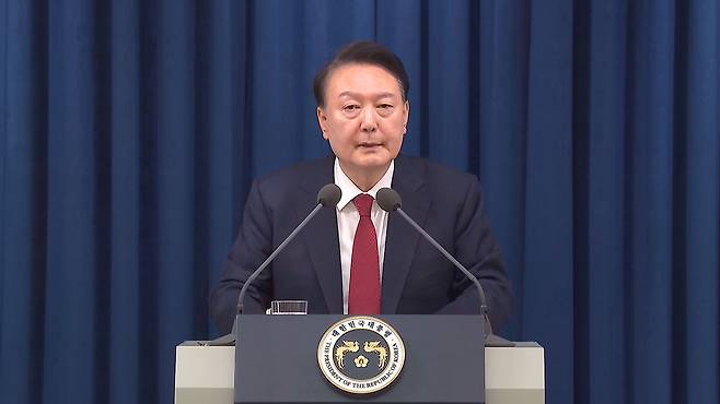 윤석열 대통령, 계엄 해제 발표