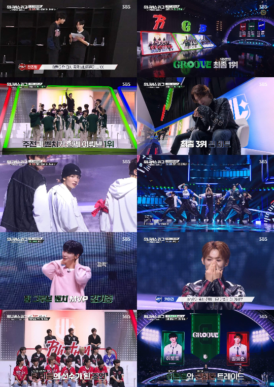 ‘유니버스 리그’ 리그전 1라운드 최종 우승 팀은 팀 그루브였다. 사진= SBS 글로벌 보이그룹 오디션 프로그램 ‘유니버스 리그’ 캡처