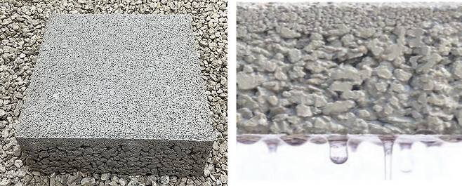 한국고서이앤지가 개발한 투수블록./사진제공= 한국고서이앤지