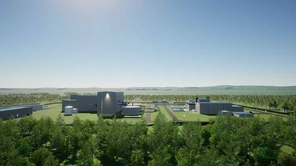 미국 와이오밍주(州) 테라파워 SMR 발전소 조감도