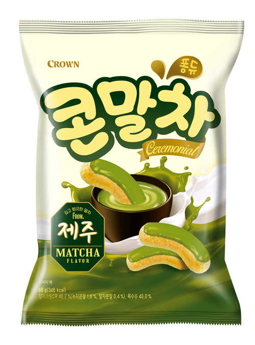 ‘콘말차 제주 말차’. 크라운해태제과