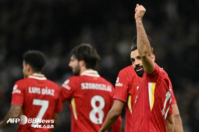 최고의 활약을 펼친 리버풀 파라오 모하메드 살라. 사진(잉글랜드 런던)=ⓒAFPBBNews = News1